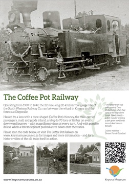 Knysna Museum poster: The Coffee Pot railway