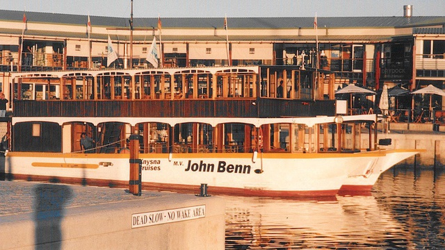 mv John Benn at The Waterfront. Featherbed Company, Knysna