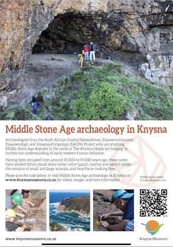 Knysna Museum poster: Middle Stone Age Archaeology